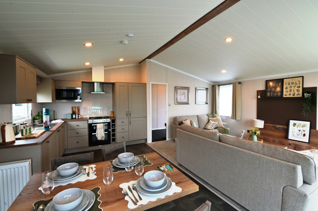 2025 Swift Montreal holiday lodge kitchen / lounge