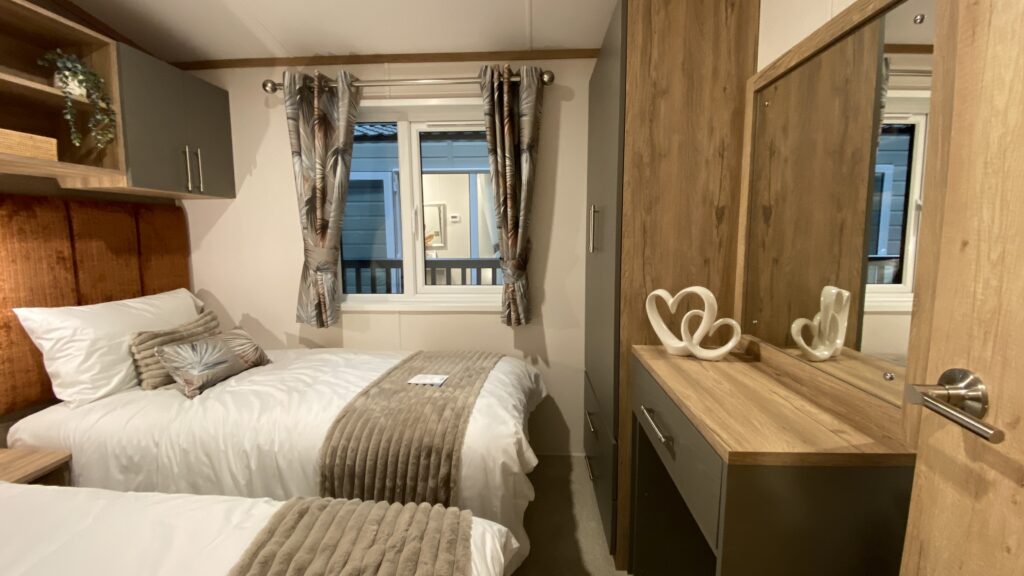 2025 Regal Autograph static caravan twin bedroom
