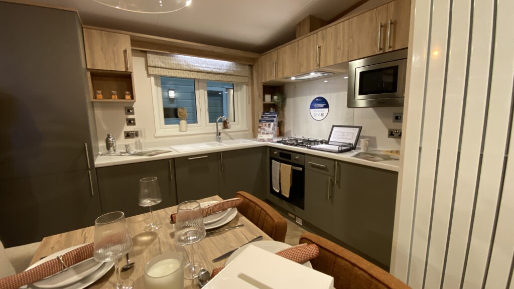 2025 Regal Autograph static caravan kitchen