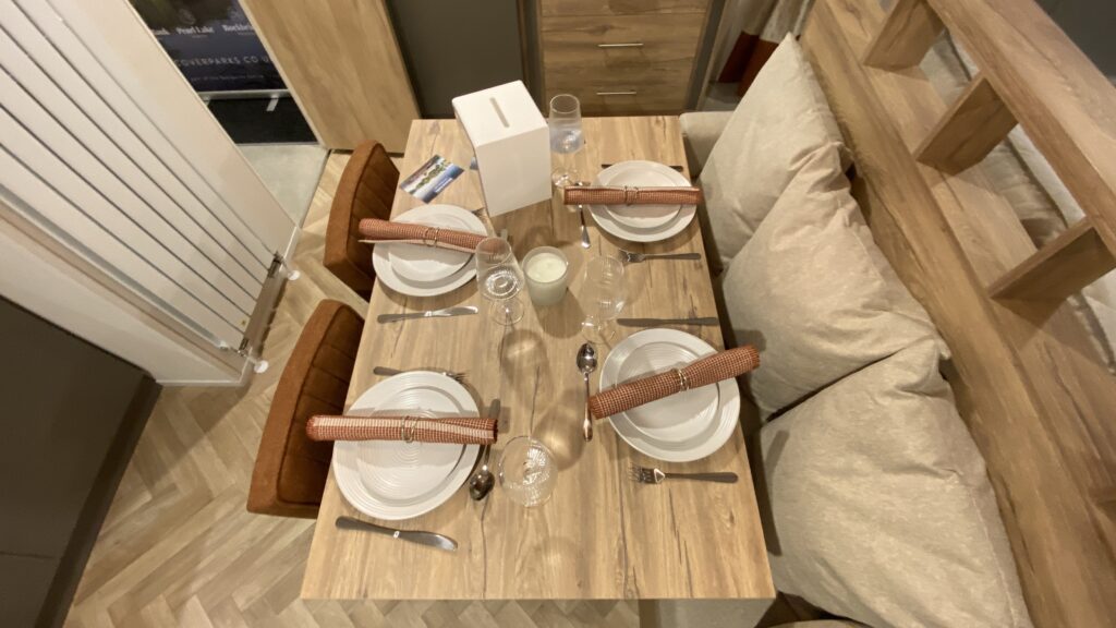 2025 Regal Autograph static caravan dining table
