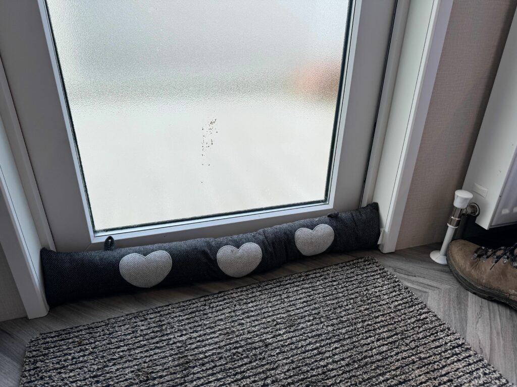 static caravan draught excluder energy saving