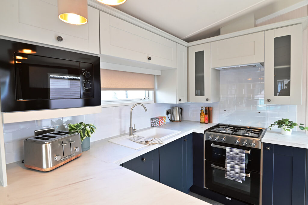 2025 Swift Margaux static caravan kitchen