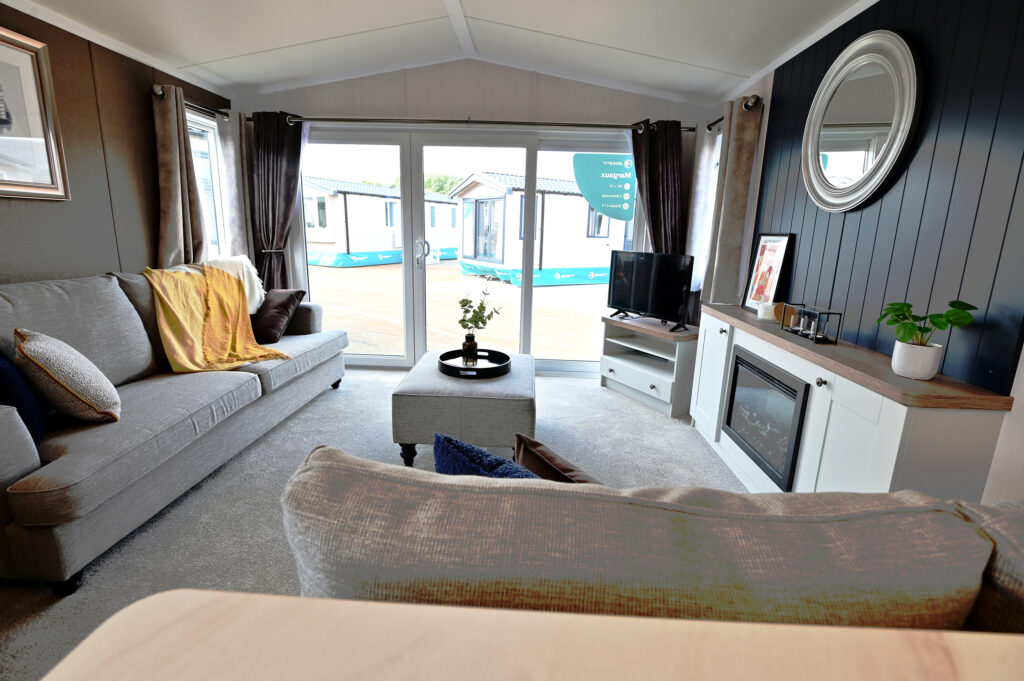 2025 Swift Margaux static caravan lounge