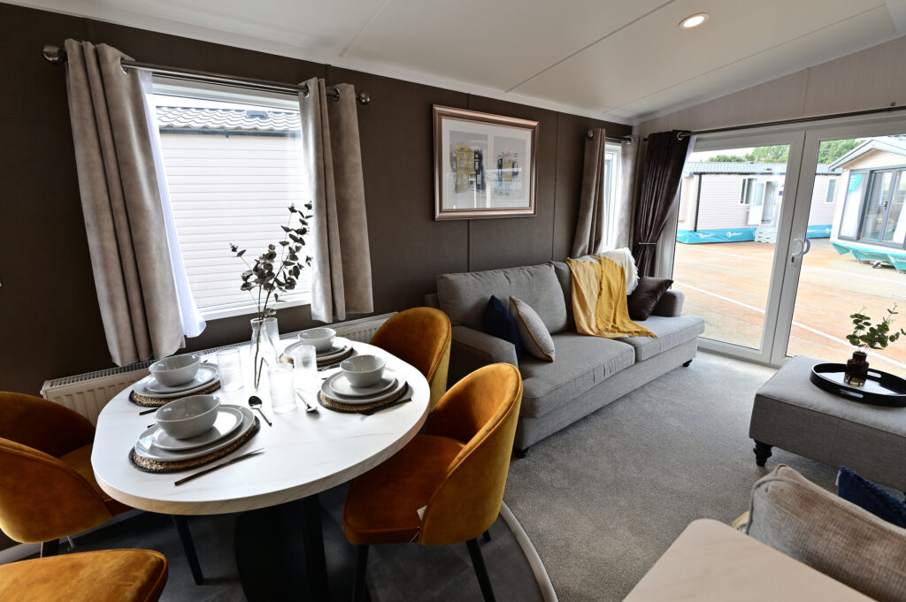 2025 Swift Margaux static caravan lounge