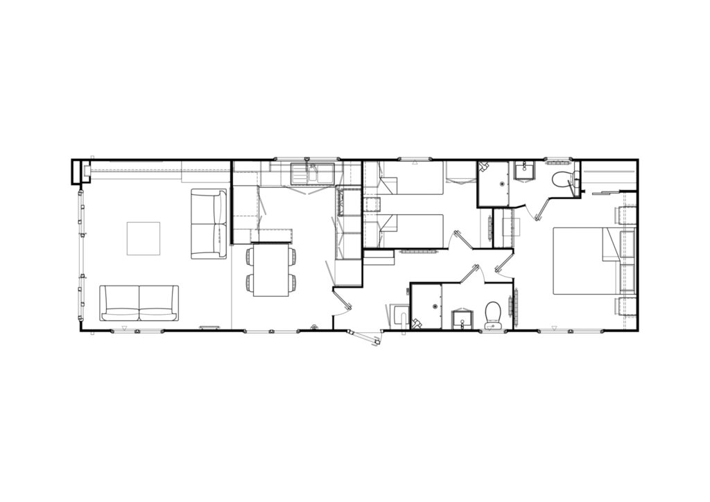 2025 Regal Harlington static caravan floorplan