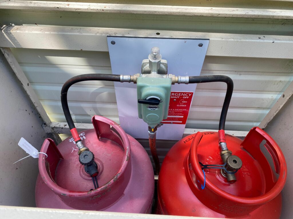 static caravan gas bottles