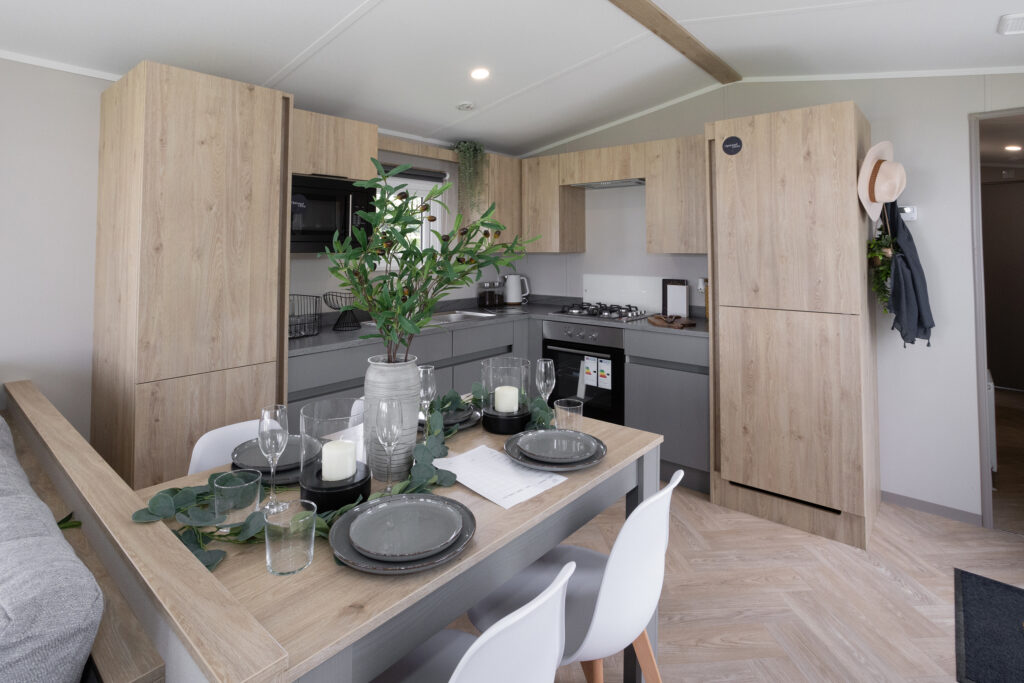 2026 Victory Silverwood static caravan kitchen