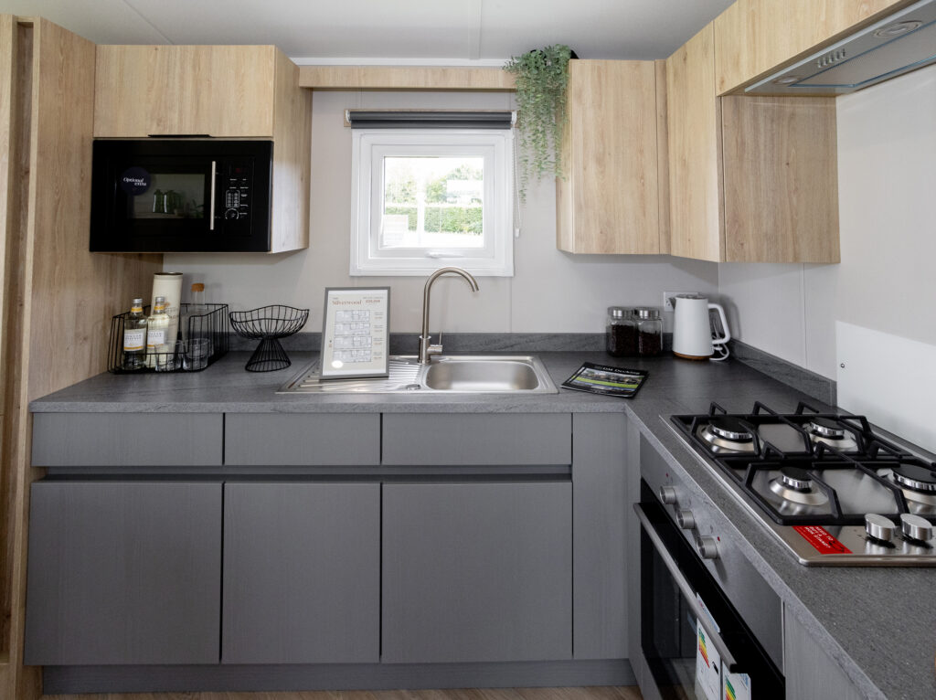 2026 Victory Silverwood static caravan kitchen