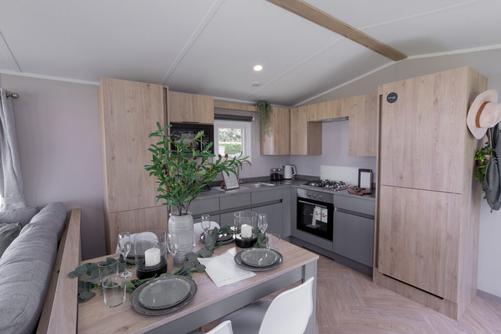 2026 Victory Silverwood static caravan kitchen