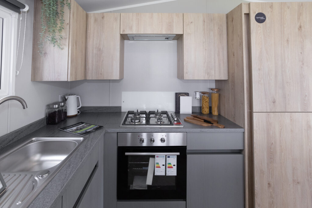 2026 Victory Silverwood static caravan kitchen