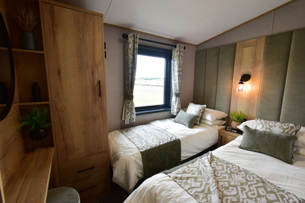 2026 ABI Ingleton static caravan twin bedroom