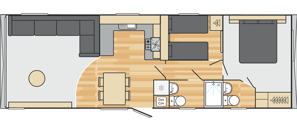 2026 Swift Burgundy static caravan
