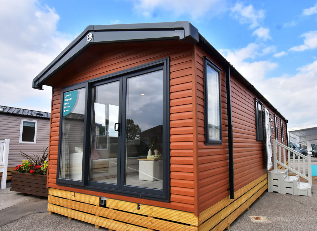 2026 Swift Burgundy static caravan exterior