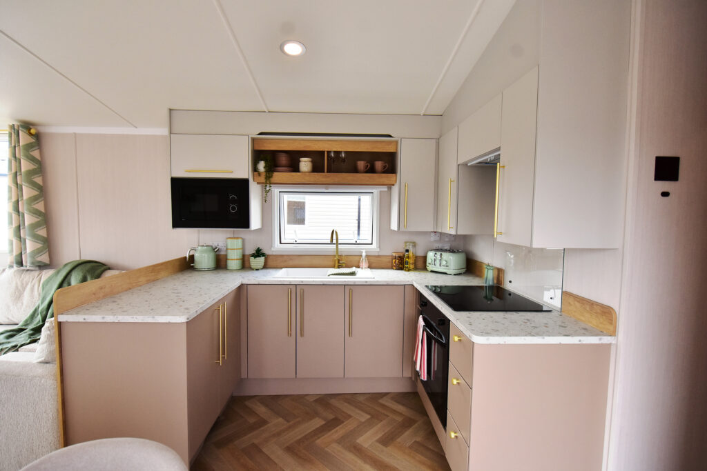 2026 Swift Burgundy static caravan kitchen