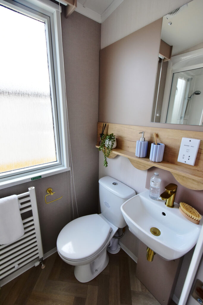 2026 Swift Burgundy static caravan shower room