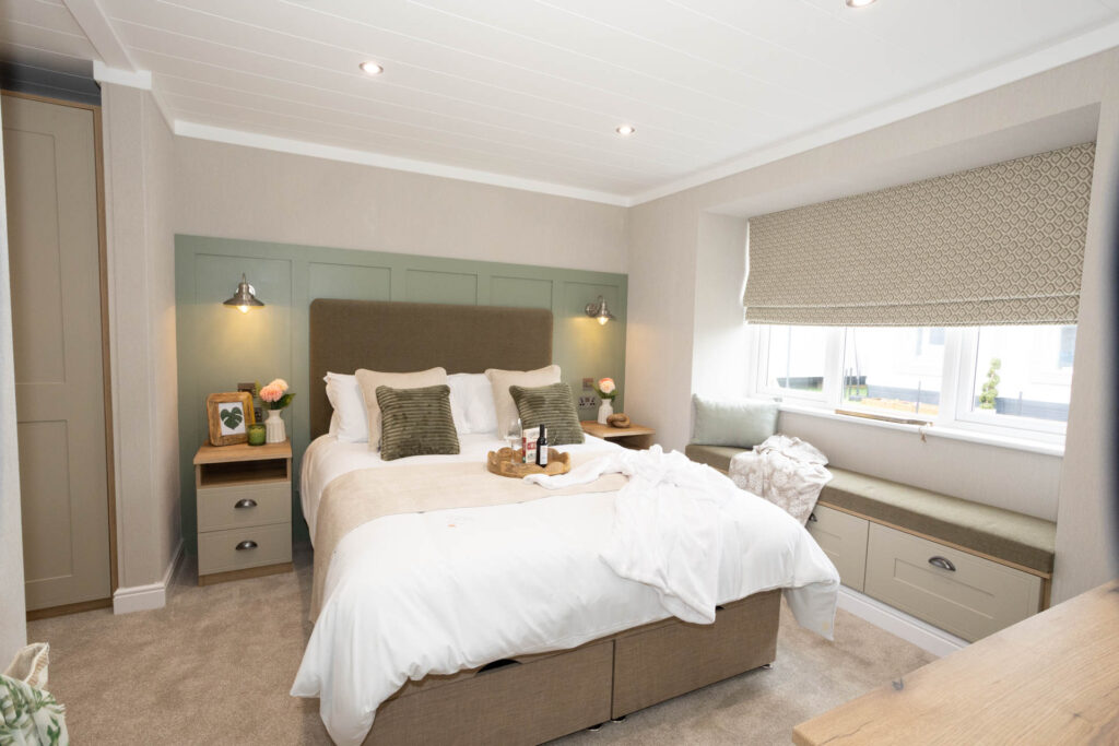 Omar Breckland park home master bedroom