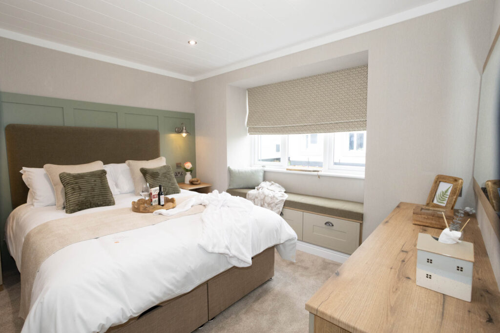 Omar Breckland park home master bedroom