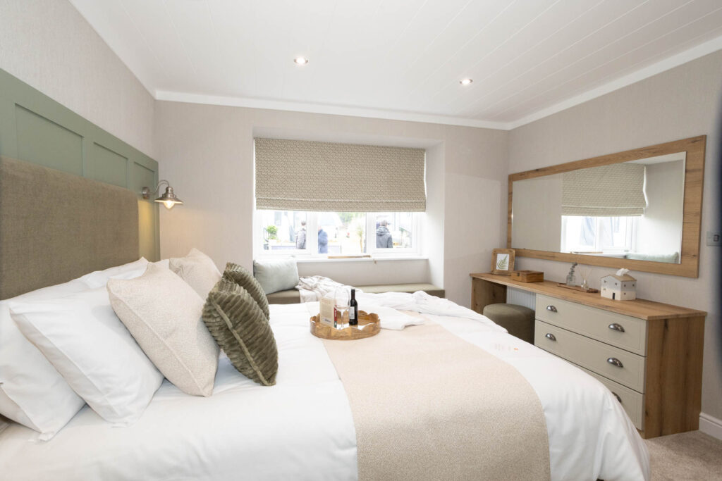 Omar Breckland park home master bedroom