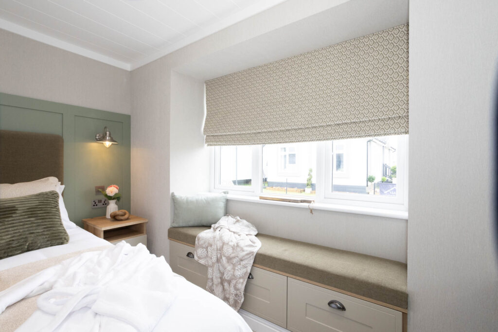 Omar Breckland park home master bedroom