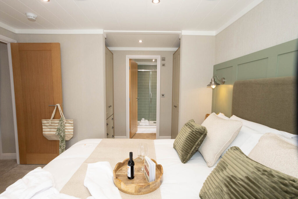 Omar Breckland park home master bedroom