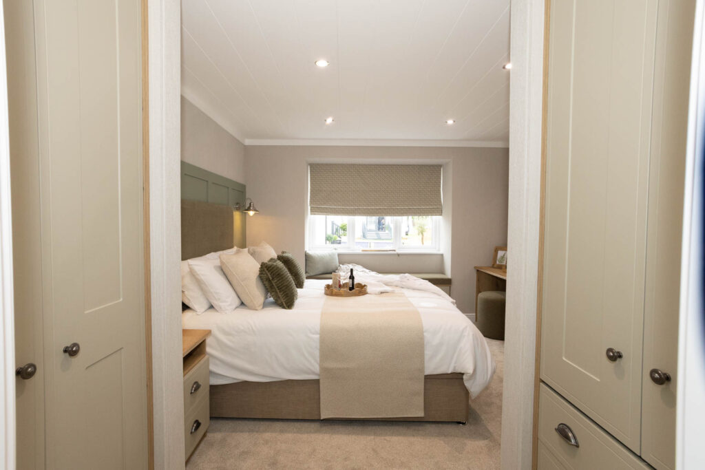 Omar Breckland park home master bedroom