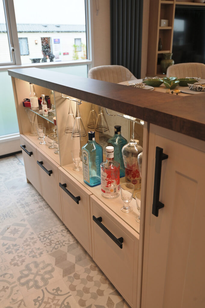 2026 Carnaby Grantley holiday lodge drinks cabinet