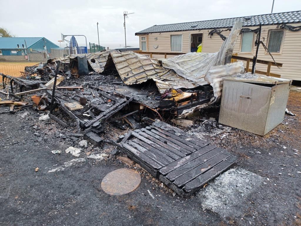 fire damage static caravan insurance claim