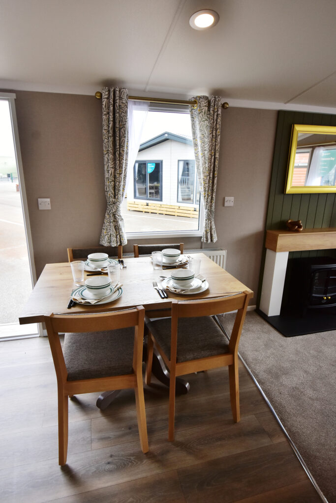 2026 Swift Provence Bay static caravan dining table