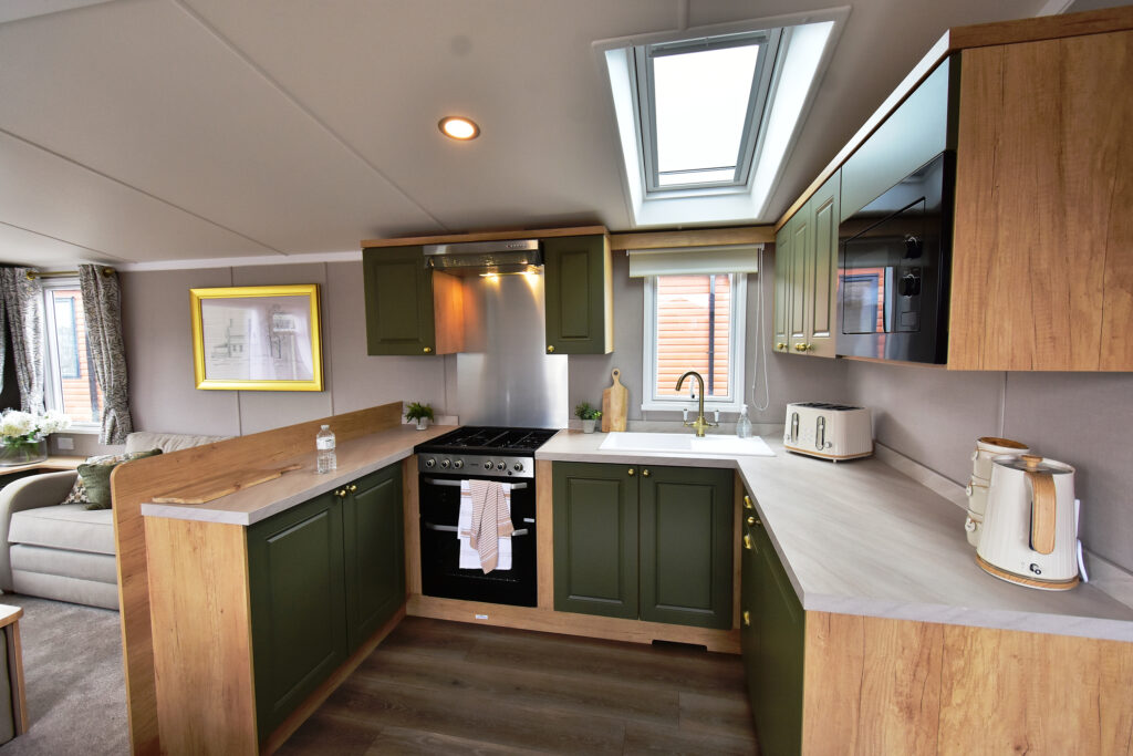 2026 Swift Provence Bay static caravan kitchen