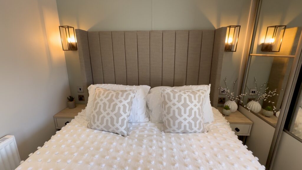 2026 Victory Harraway static caravan master bedroom