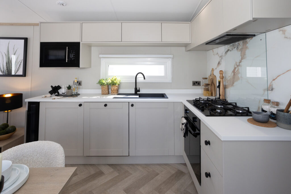 2026 Victory Harraway static caravan kitchen