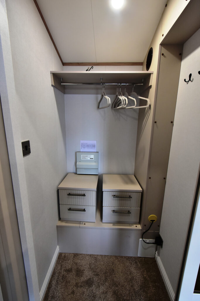 2026 Willerby Vogue static caravan master bedroom wardrobe