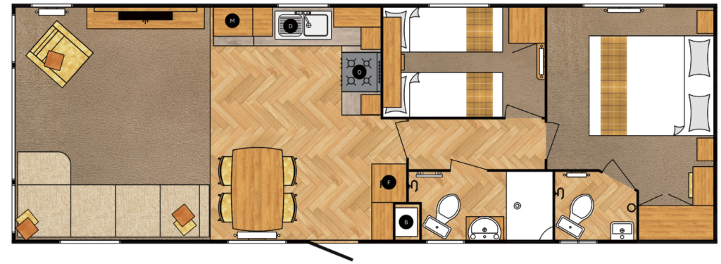 2026 Carnaby Melrose static caravan