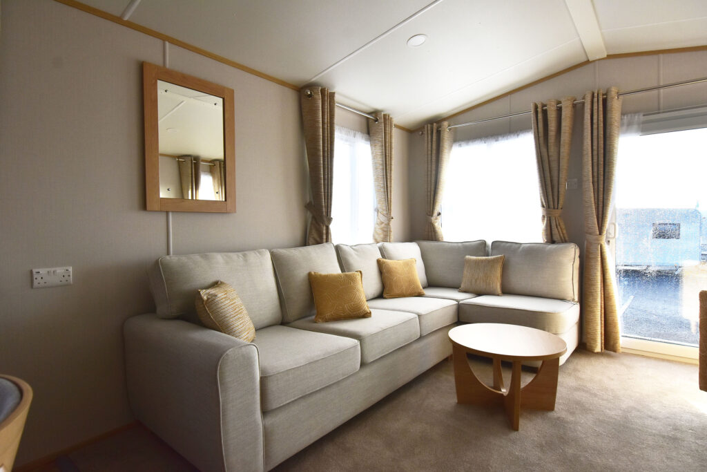 2026 Carnaby Melrose static caravan lounge
