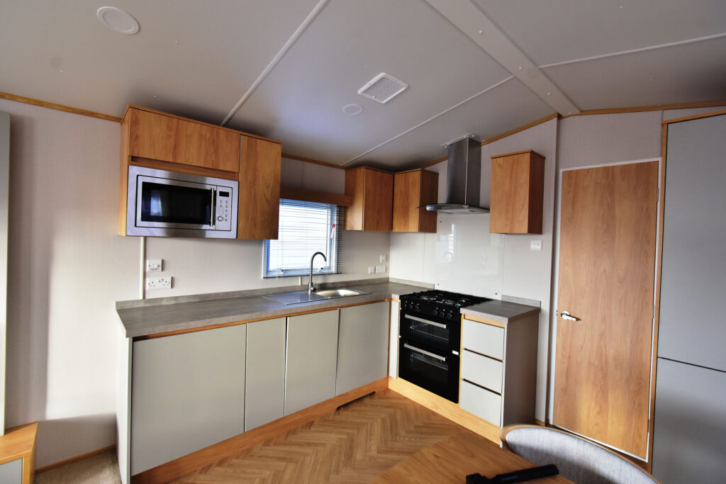 2026 Carnaby Melrose static caravan kitchen