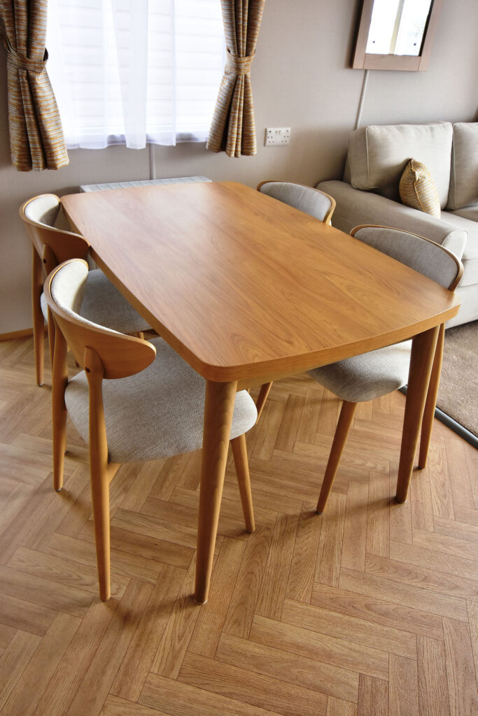 2026 Carnaby Melrose static caravan dining table