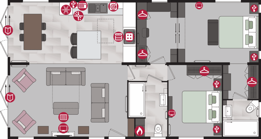 2026 Pemberton Glendale holiday lodge floorplan
