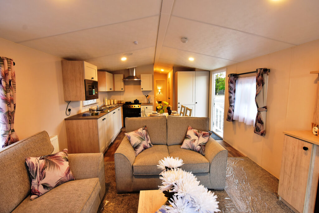 2026 Delta Saffron Deluxe static caravan interior