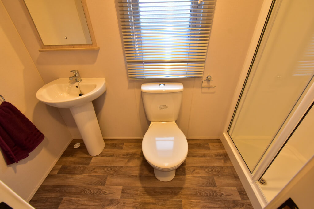 2026 Delta Saffron Deluxe static caravan shower room