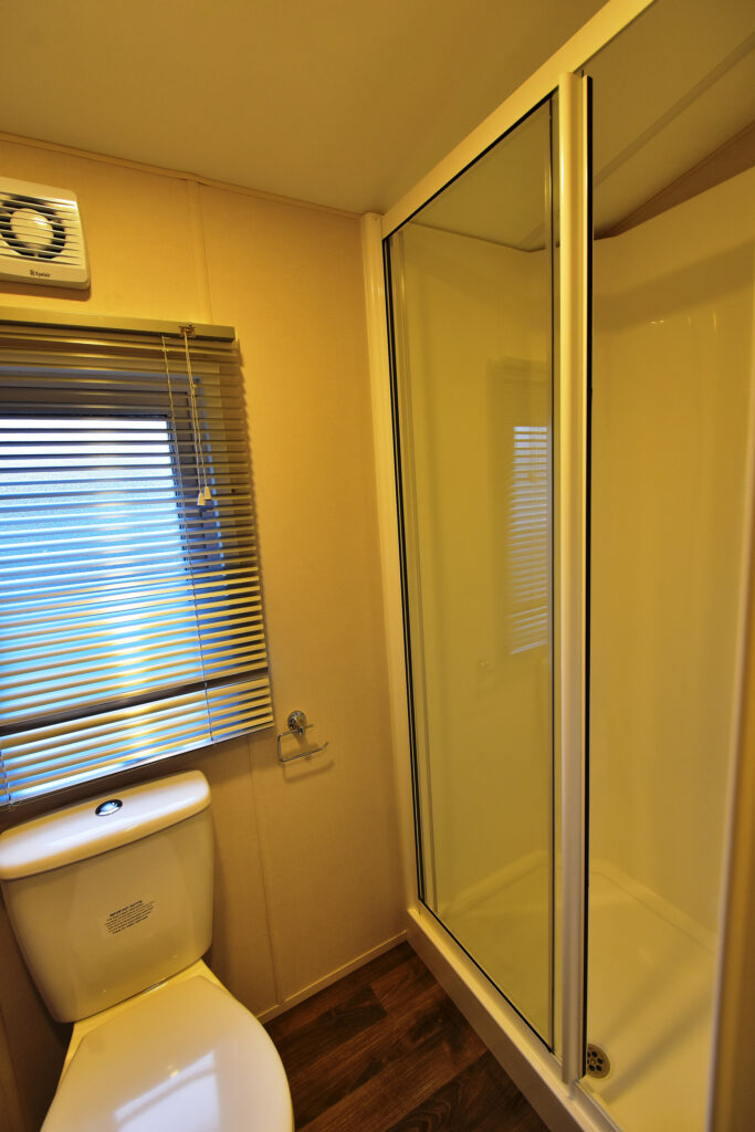 2026 Delta Saffron Deluxe static caravan shower room
