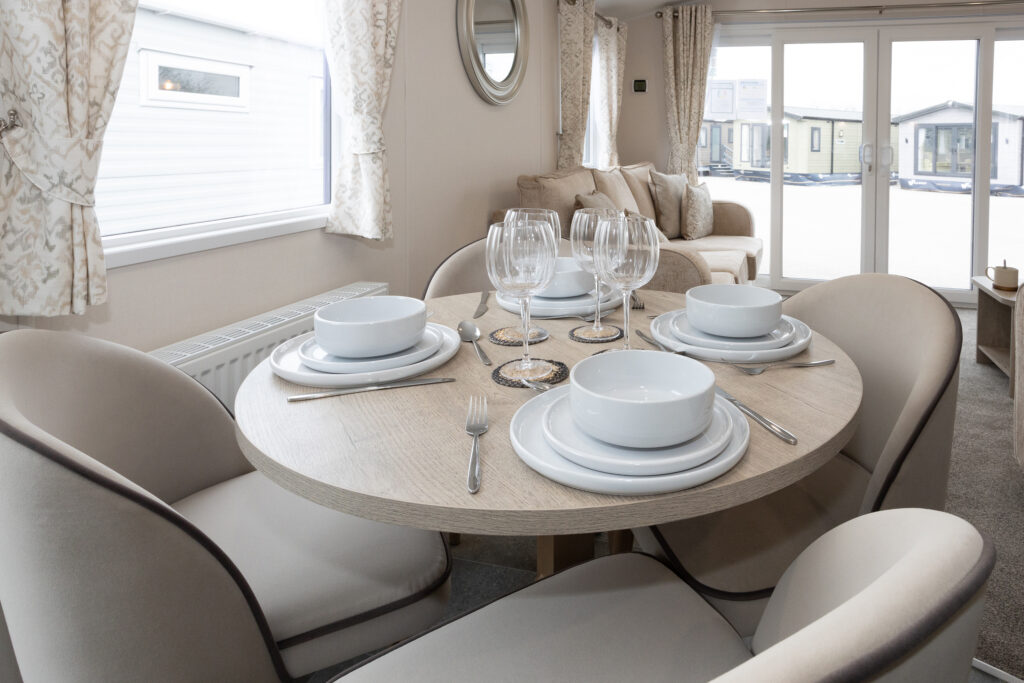 2026 Willerby Salisbury static caravan dining table