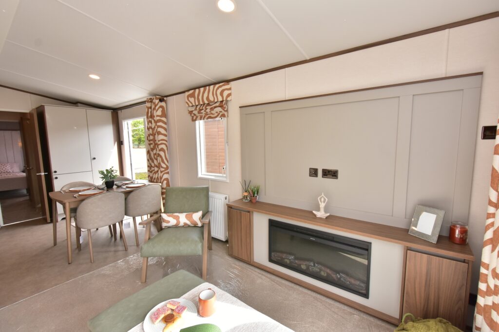 2026 Carnaby Carrington static caravan lounge