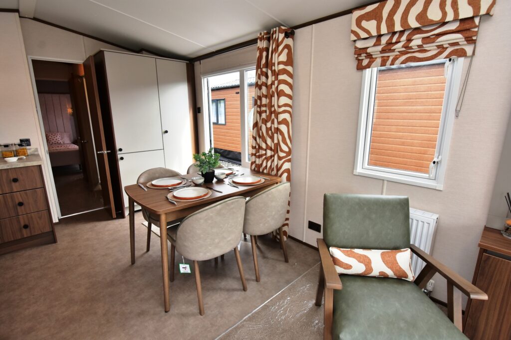 2026 Carnaby Carrington static caravan dining table