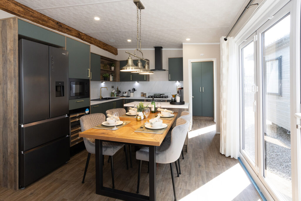 2026 Pemberton Rivendale holiday lodge kitchen/ dining