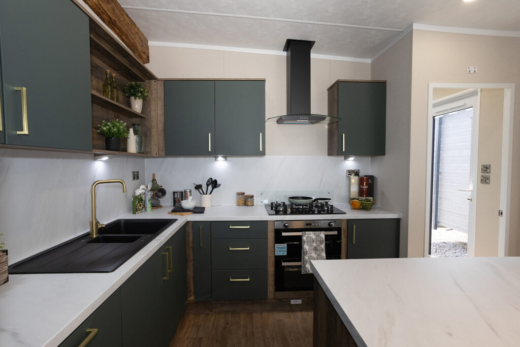 2026 Pemberton Rivendale holiday lodge kitchen