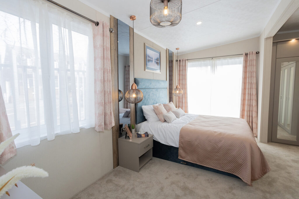 2026 Pemberton Rivendale holiday lodge master bedroom