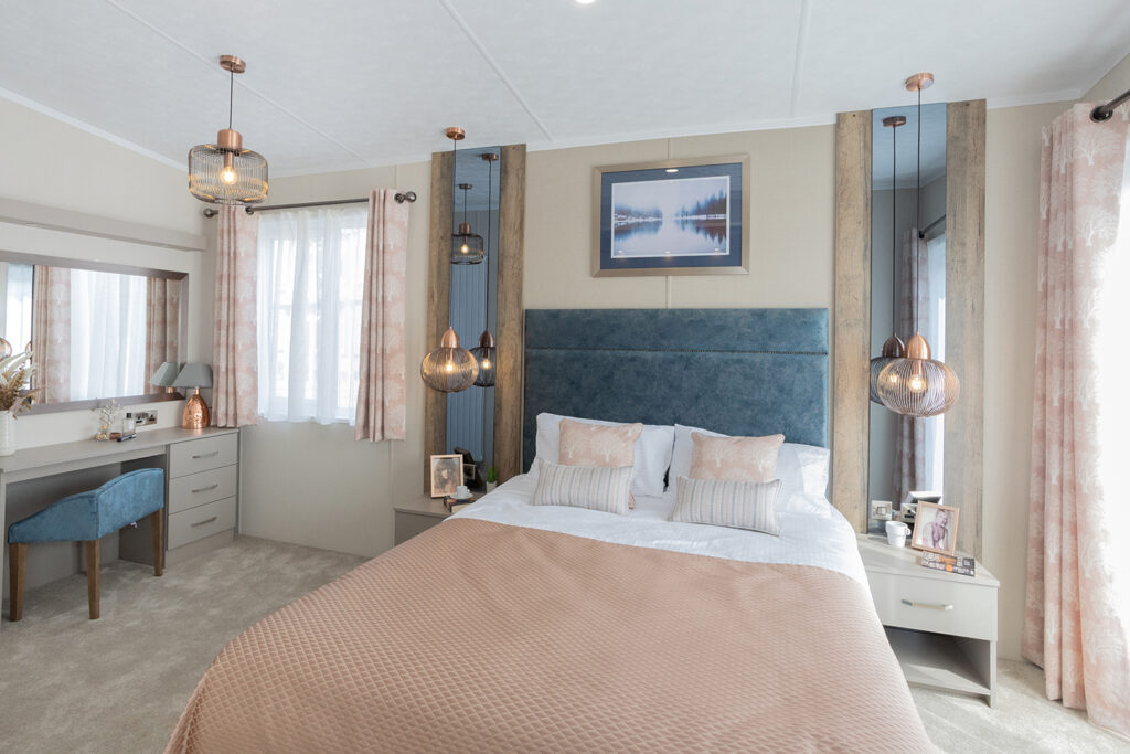 2026 Pemberton Rivendale holiday lodge master bedroom