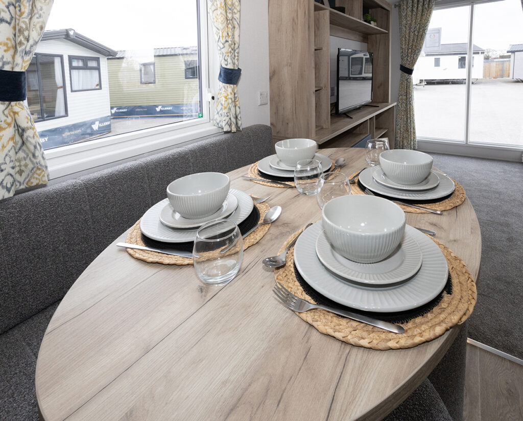 2026 Willerby Ashford static caravan dining table