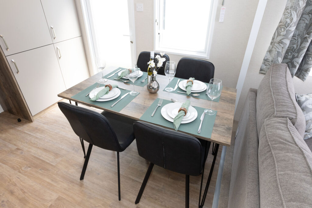 2026 Pemberton Elite static caravan dining table