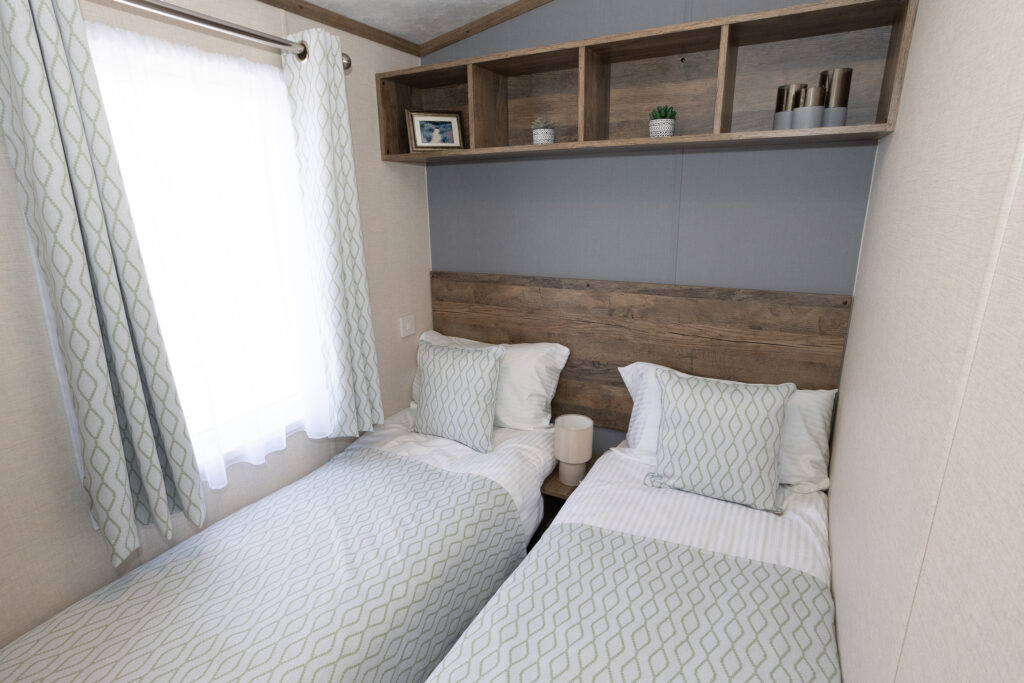 2026 Pemberton Elite static caravan twin bedroom